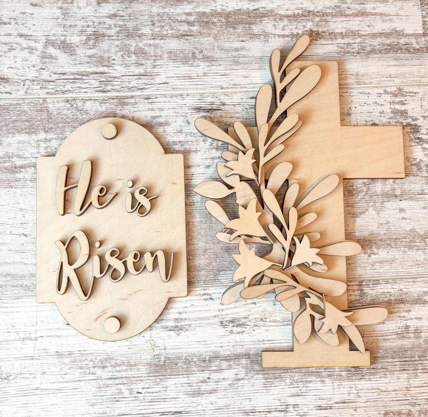 Porch Leaner Interchangeable He is Risen Add On DIY Kit