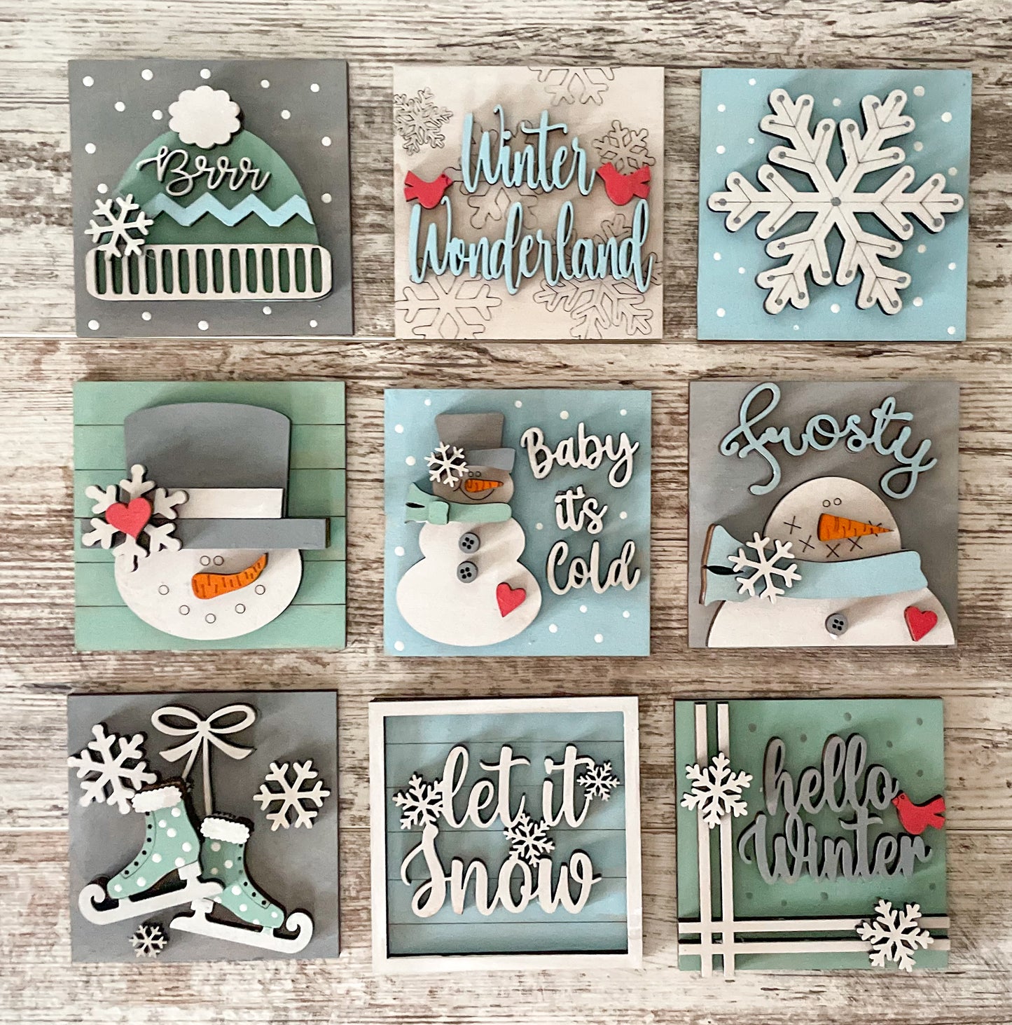 Winter Mini DIY Signs