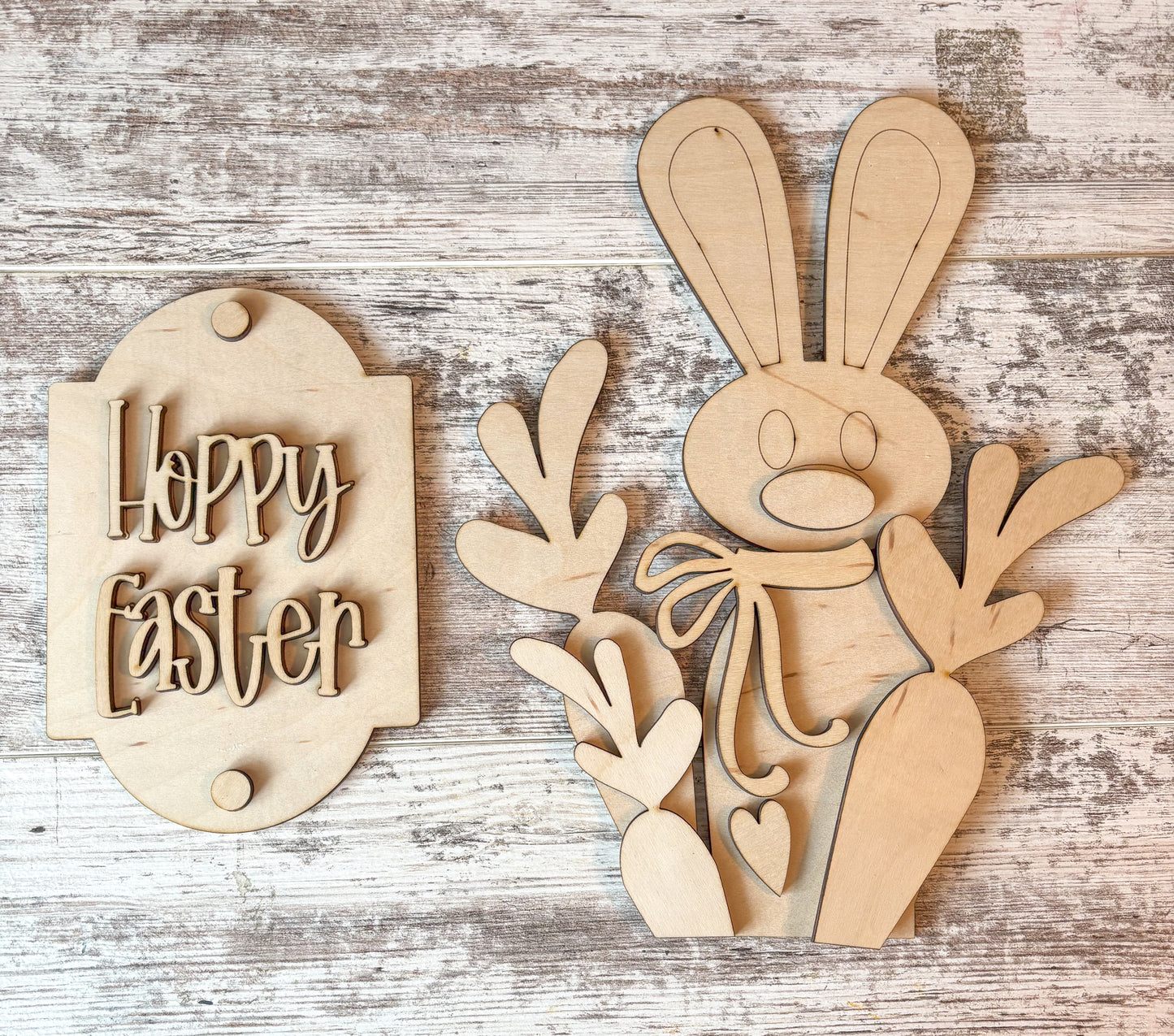 Porch Leaner Interchangeable Happy Easter Add On DIY Kit