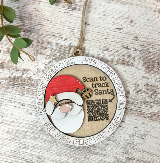 Santa Tracker Christmas Ornament