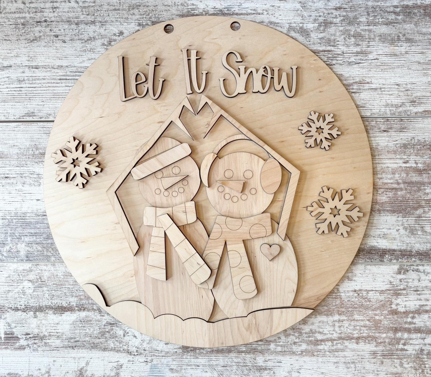 Let It Snow (Snowman) Door Hanger DIY Kit