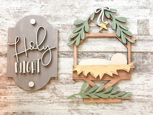 Porch Leaner Interchangeable Nativity Add On DIY Kit