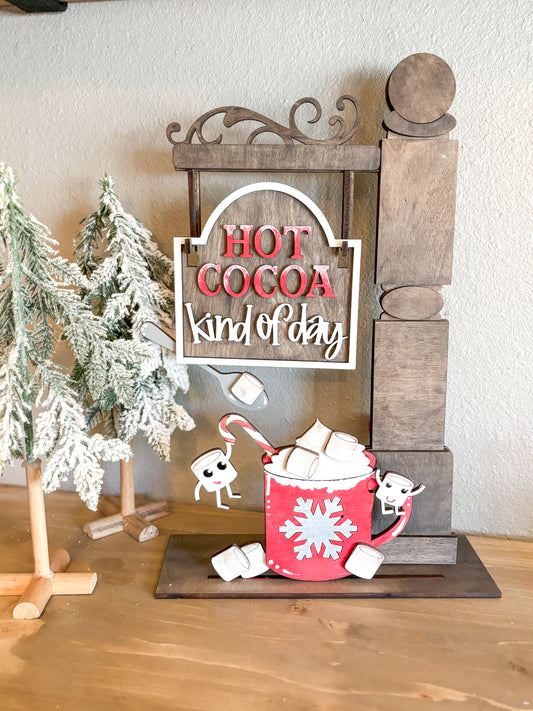 Hot Cocoa DIY Post Interchangeable