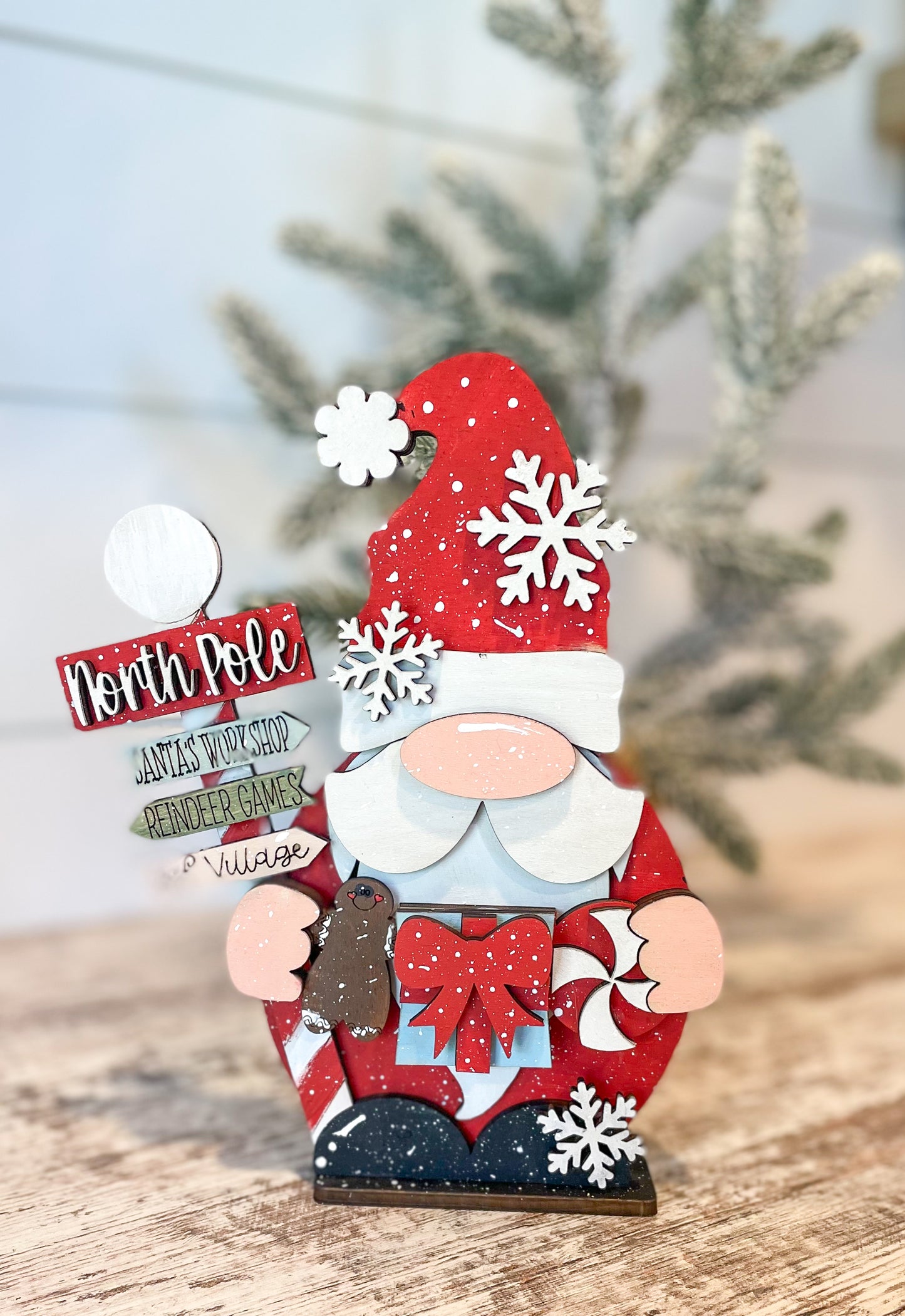 Santa Gnome Shelf Sitter