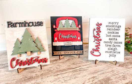 Christmas in July Mini Signs DIY Kit