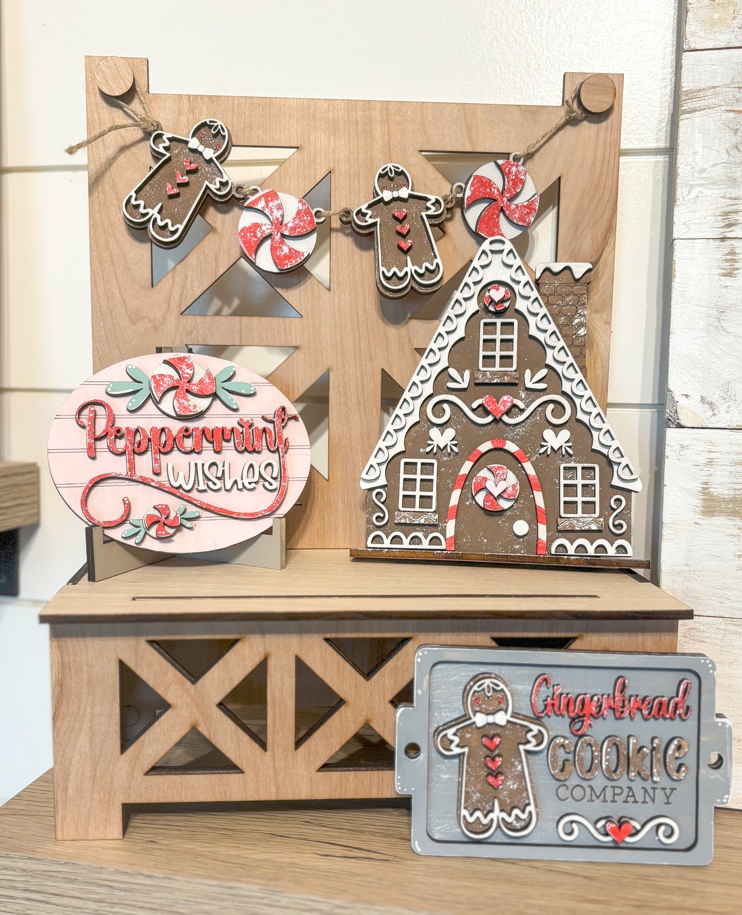 Gingerbread Tiered Tray DIY Kit