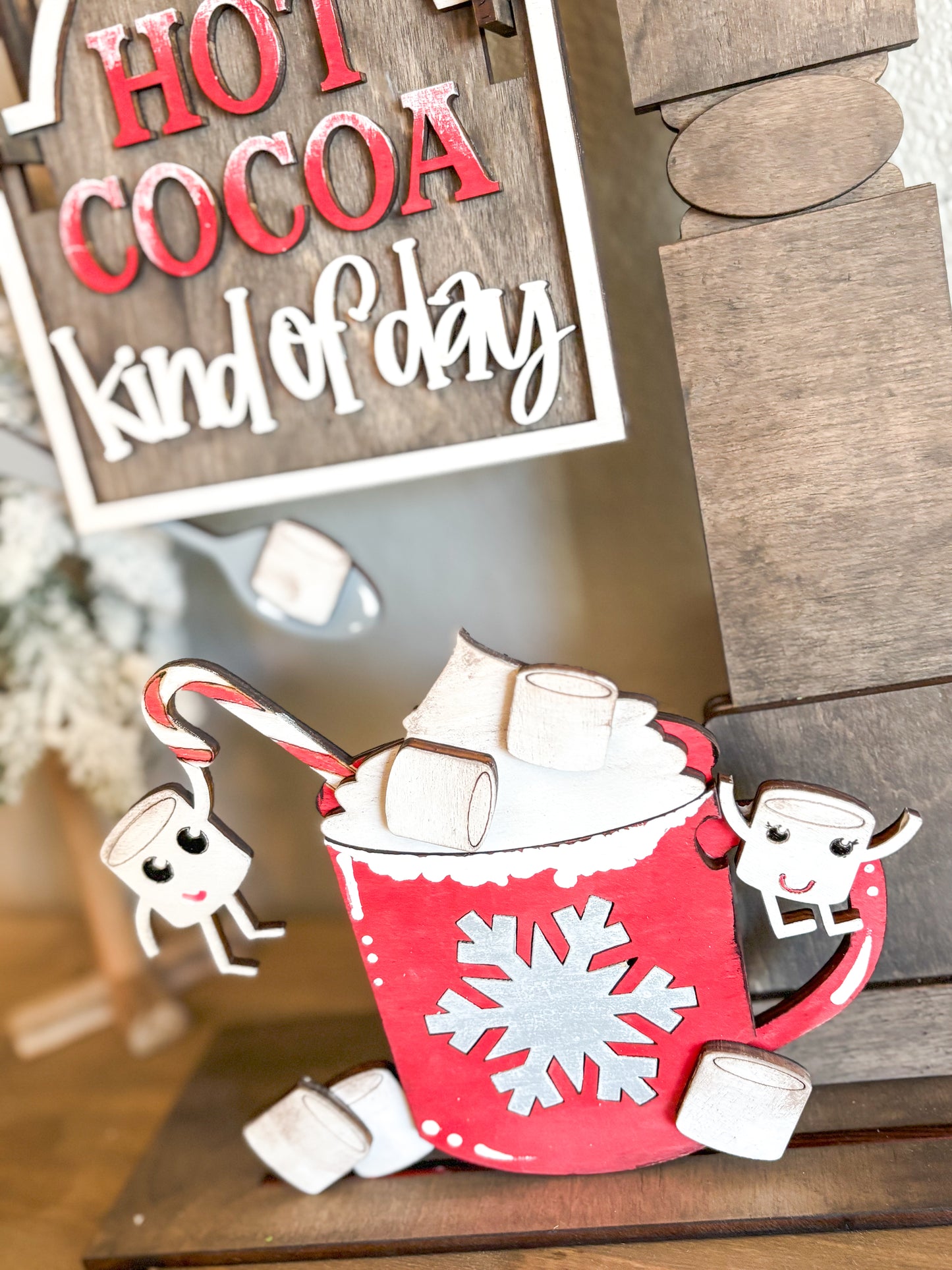 Hot Cocoa DIY Post Interchangeable