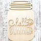 Hello Summer Mason Jar Door Hanger DIY Kit