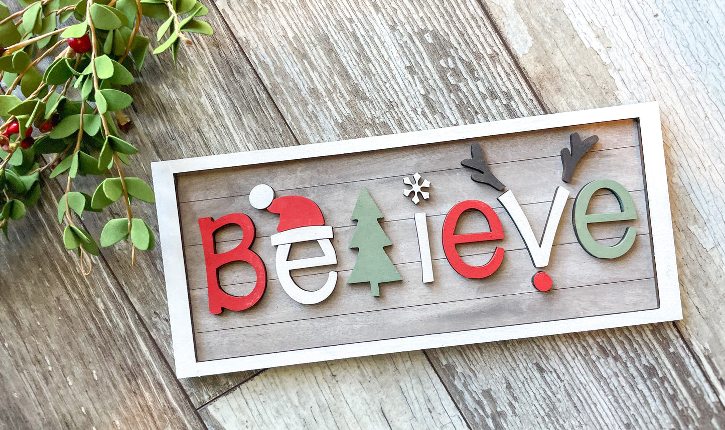 Believe DIY Sign Kit